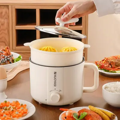 🍲 قدر كهربائي متعدد الاستعمالات مع سلة تبخير .  🍲 Marmite électrique multifonction avec panier vapeur