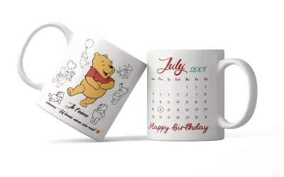 Mug - Birthday - Je T'aime Comme Winnie Aime Son Miel