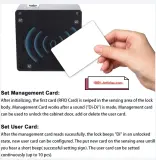 Serrure digitale automatique encastrée - Tag et carte RFID.