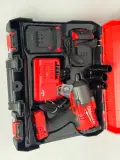 🔥 طقم مفتاح صدمات لاسلكي Milwaukee 21V Brushless – قوة خارقة وعزم احترافي لكل الأعمال 🔧⚡