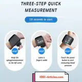 Tensiomètre de Poignet, Numérique, Rechargeable USB avec Voix