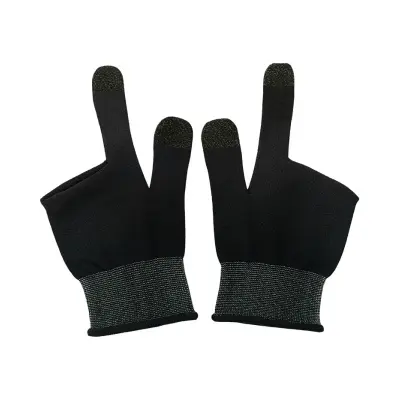 Gants Gaming Tactiles 2 Doigts – Fibre d’Argent