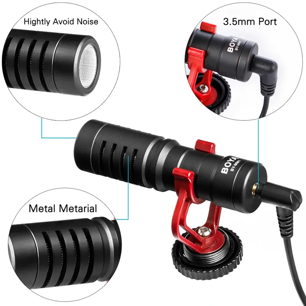 Boya MM1 Microphone Universel pour Appareil Photo et Smartphones