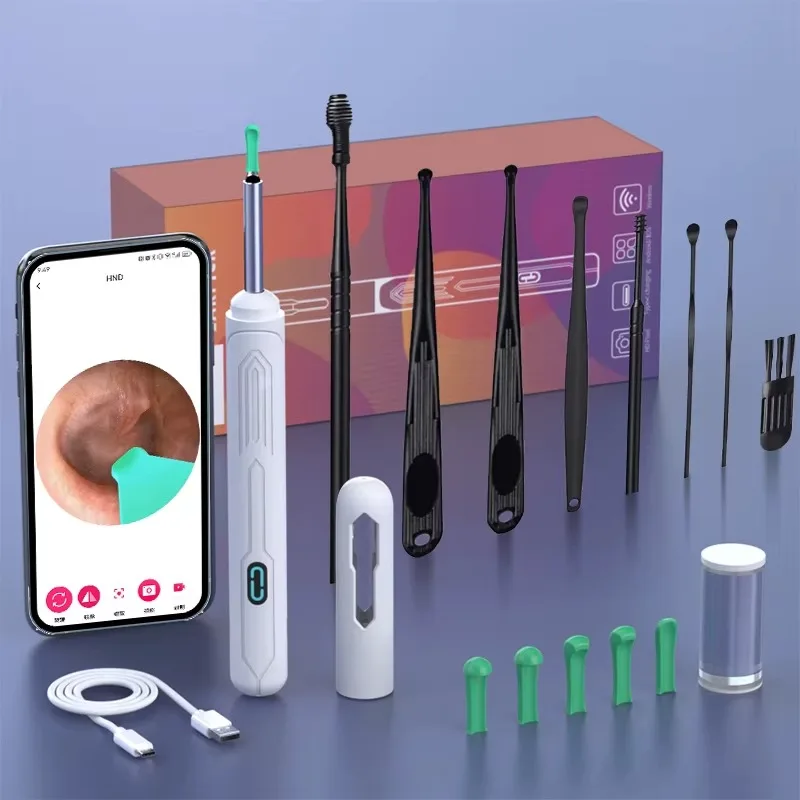 Nettoyeur d'oreille avec caméra