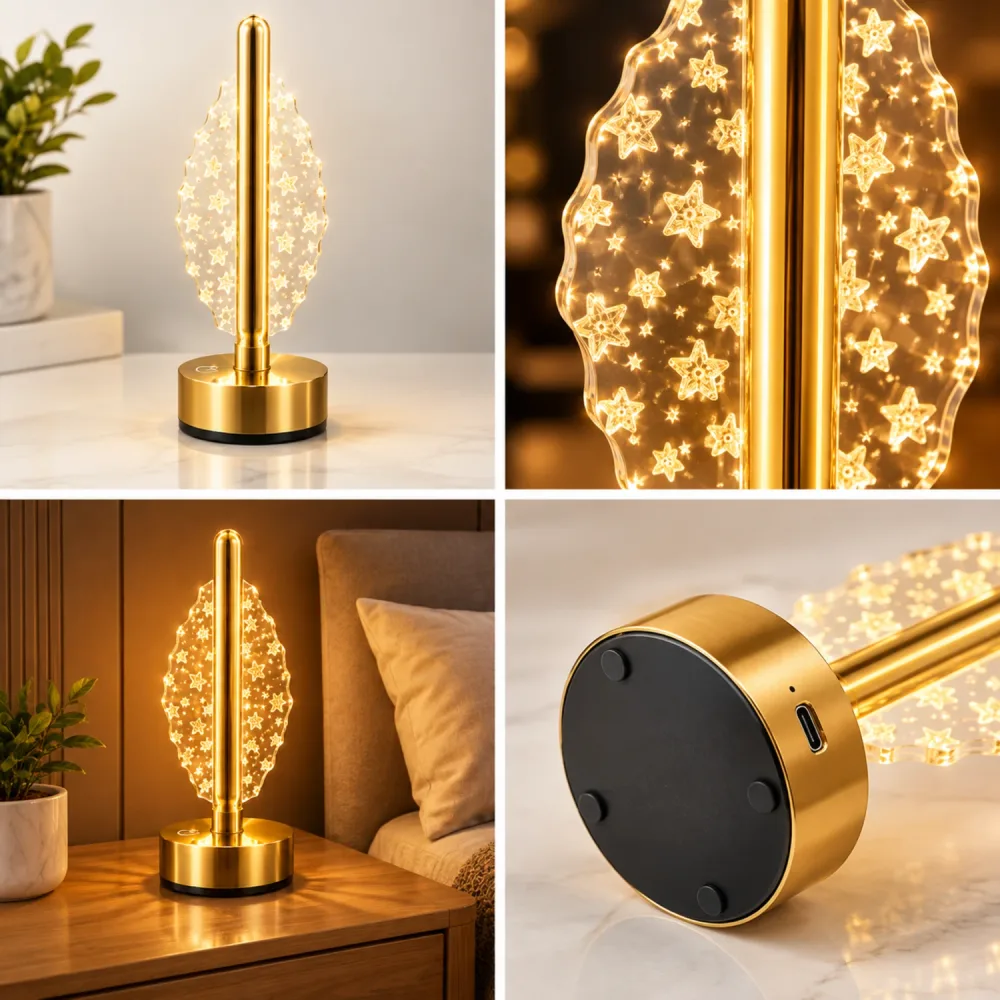 مصباح التدفّق السحري LED – تصميم فاخر وعصري