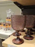 COLLECTION DELI GLASS - VERRES TEXTURÉS MARRON BRONZE