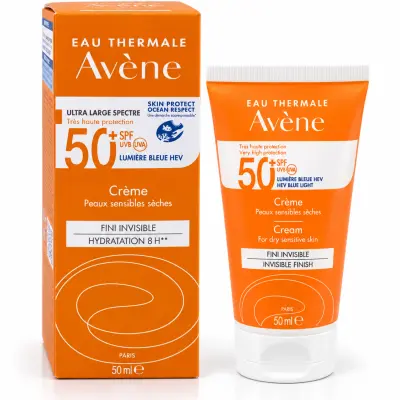 AVENE Crème Solaire SPF 50+ Fini Invisible 50 ml