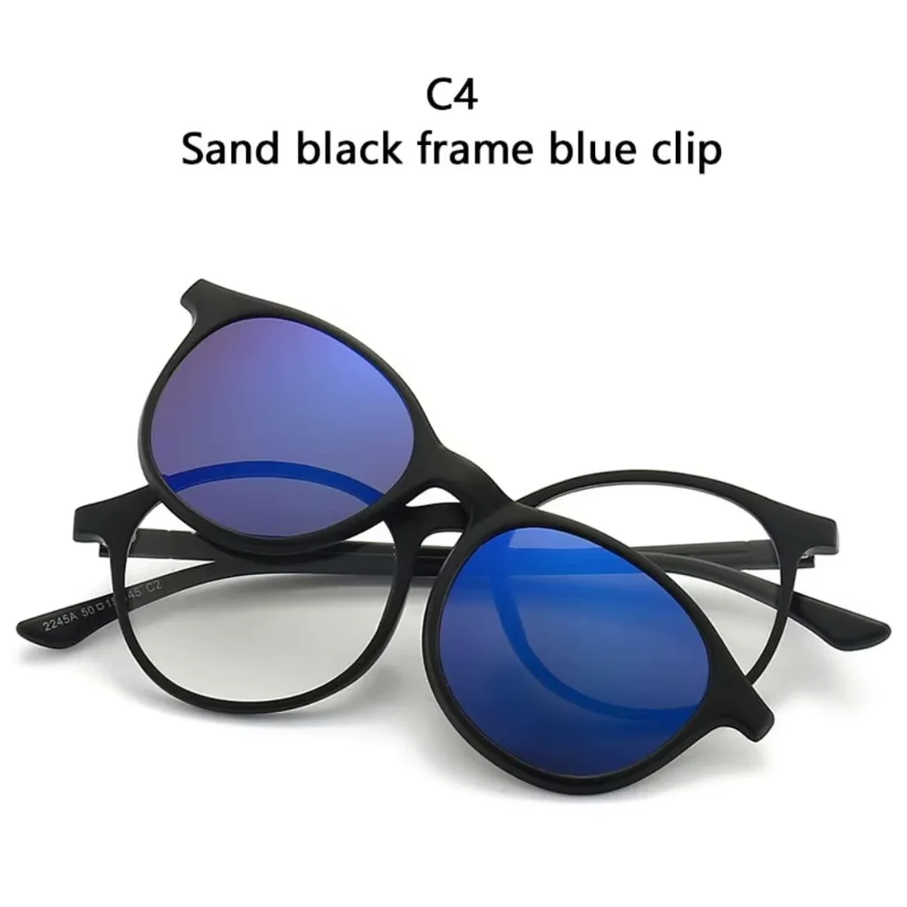 Lunette 6 En 1 2231A Optique / Soleil / Nuit - نظارات شمسية مغناطيسية