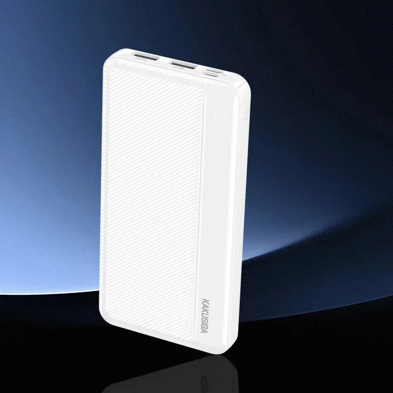 Power Bank KAKUSIGA 10 000 mAh – Double Entrée Type-C & Micro USB, 2 Sorties USB