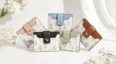 🌸 Petit Portefeuille Fleuri Multicolore
