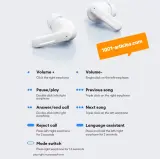 Écouteurs True Wireless TWS Bluetooth Headset, ANC LENOVO LE209.