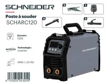 Post a souder Schneider 120a mma lire tig
