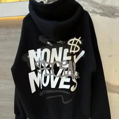 MONEY MOVES HOODIE OVERSIZE