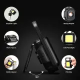 Mini Lampe LED COB Rechargeable USB – 3 Modes, Magnétique & Décapsuleur