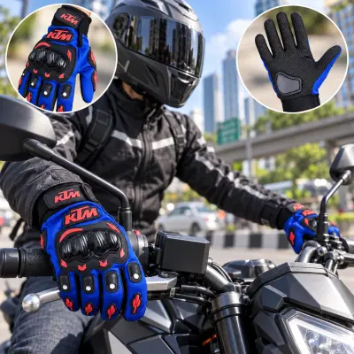 Gants de Moto KTM Protection Articulations et Grip Antidérapant - قفازات دراجات نارية مع حماية للمفاصل وتصميم مضاد للانزلاق