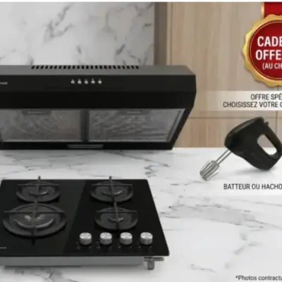 Pack table de cuisson hotte