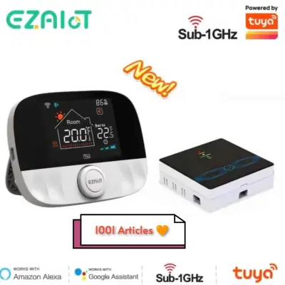 Thermostat connectée avec récepteur RF 433 Ghz