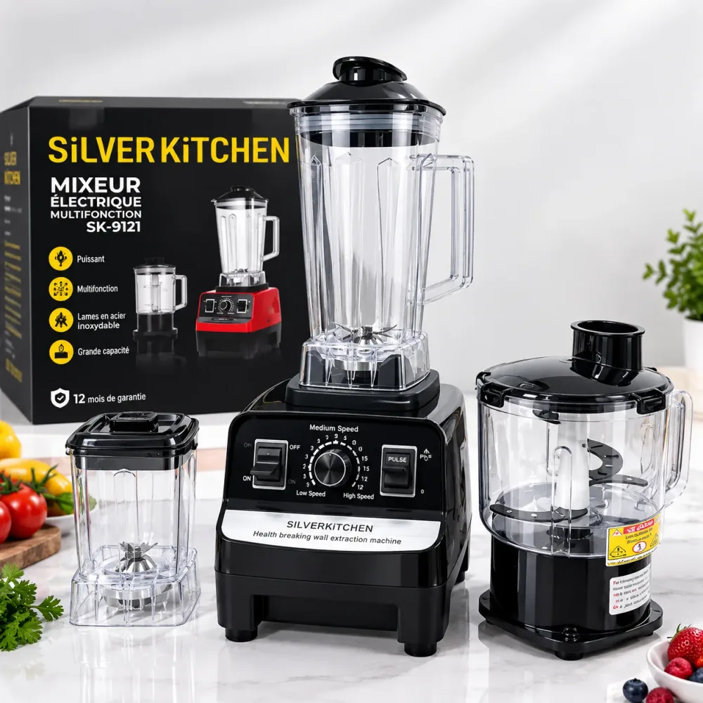 الخلاط الكهربائي 3 في 1 SilverKitchen