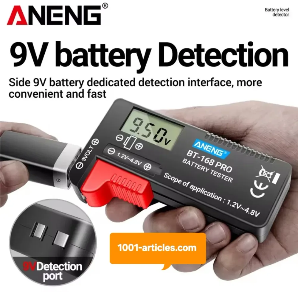 Testeur de Batteries Numérique - ANENG BT-168 Pro - Ecran LCD.