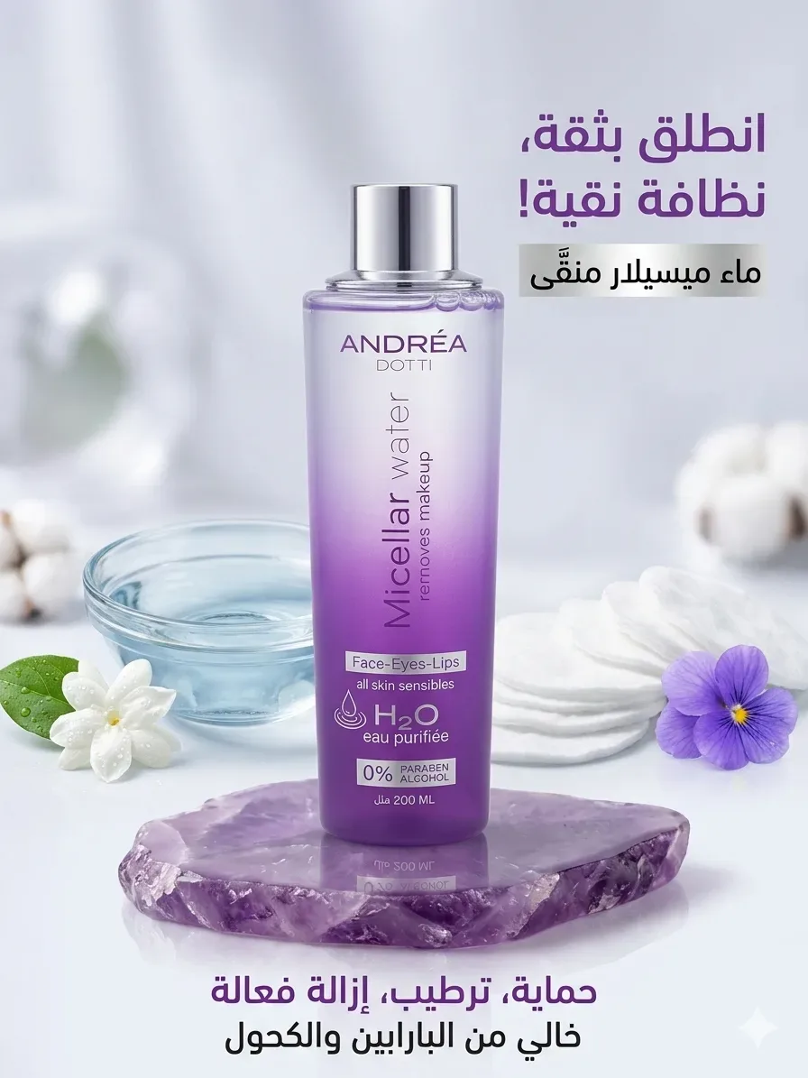 ماء ميسيلار منظف ومزيل للمكياج ANDRÉA DOTTI