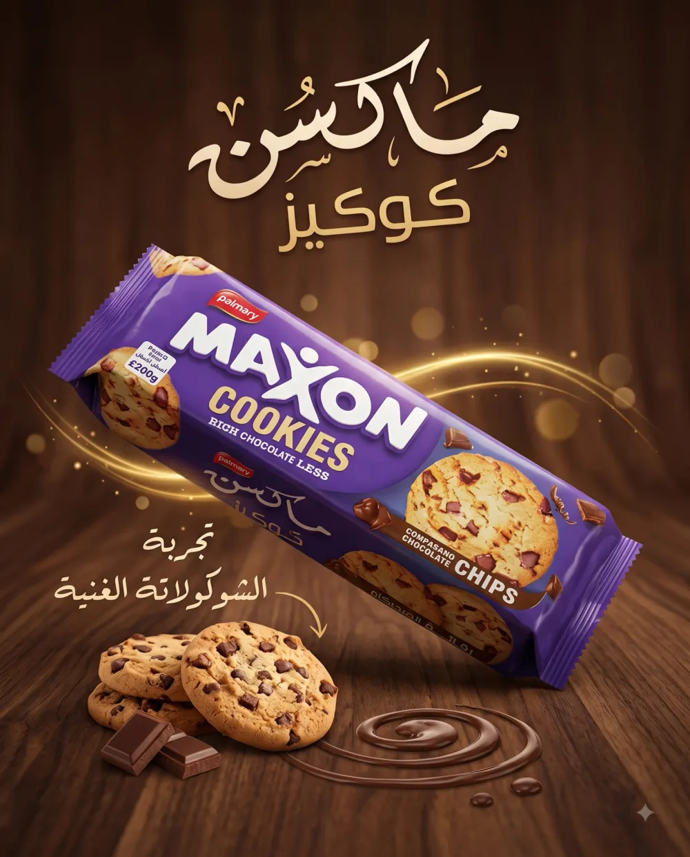 كوكيز برقائق الفيجكاو 200غ -ماكسون-