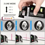 Niveau Laser Polyvalent et Multifonctions, lignes simples ou croisés, ruban métrique de 2.5m