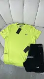Ensemble running under armour vert pistache