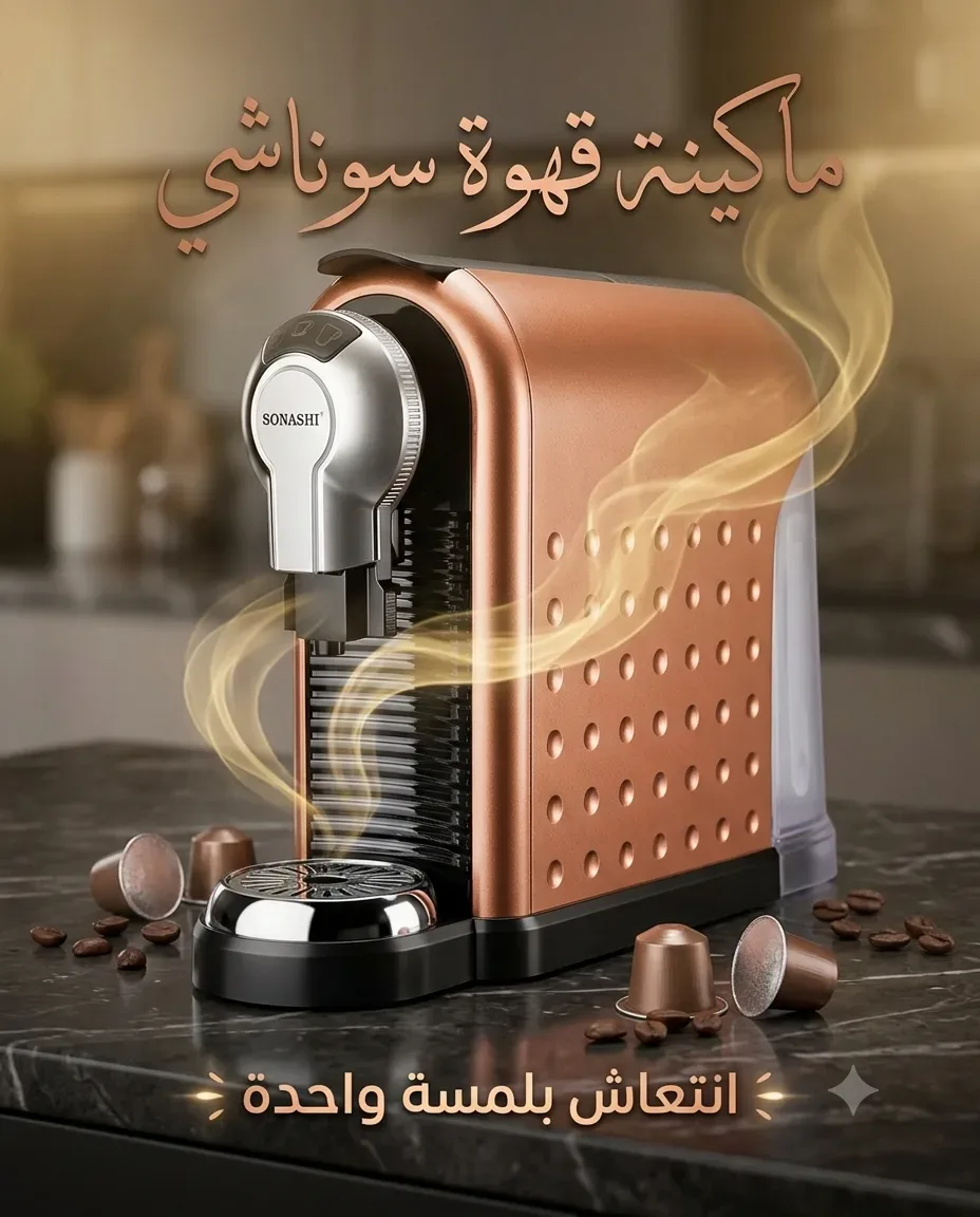Sonashi ماكينة قهوة كبسولات SCM-4970