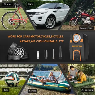 Compresseur de Voiture BEETRO BE0172 150 PSI - مضخة وضاغط الهواء للسيارات بقوة 100 واط