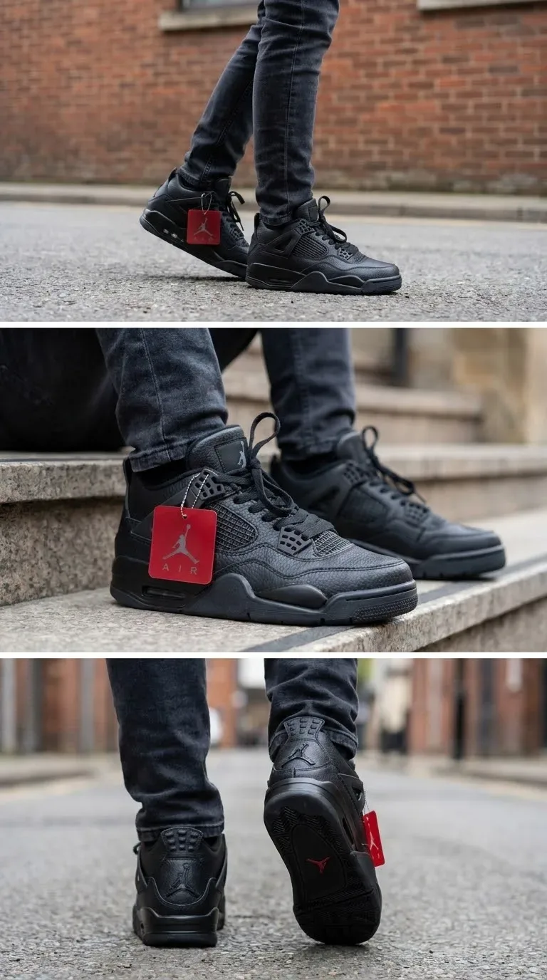 Air Jordan 4 Black Cat – أناقة ولدك تبدأ من الحذاء