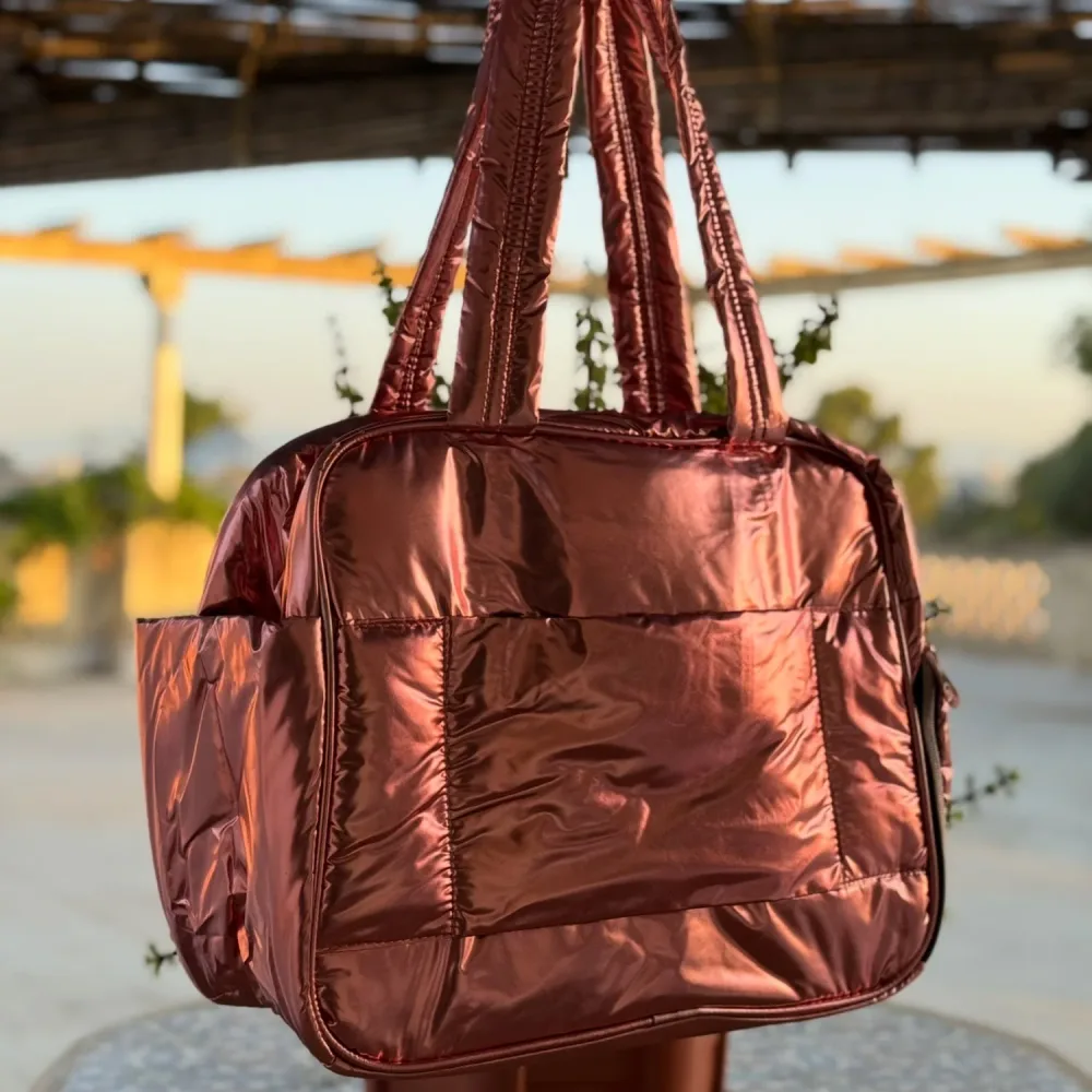 Cabas, rose, gold
