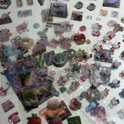 Water proof hello kitty stickers sheet