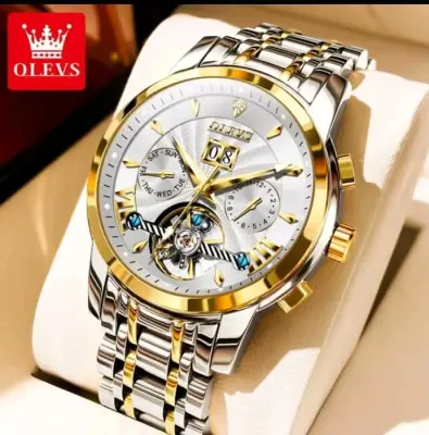 montre homme mouvment mécanique Olevs