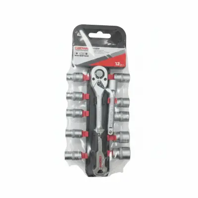 JEUX DOUILLE AVEC BRAS CLIQUET 1/2 CROWN 12PCS  cphsw-rxb12