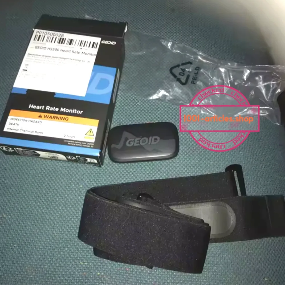 GEOID - Capteur de fréquence cardiaque HS500 - Bluetooth - sangle de poitrine