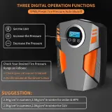 Compresseur d’Air Numérique pour Voiture et Moto 150Psi BE0173 – جهاز ضغط العجلات محمول