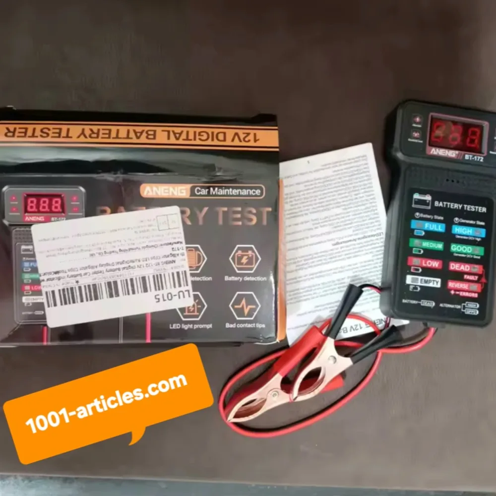 Testeur de Batterie / Alternateur du Véhicule - Ecran LED - 12V - ANENG BT172.