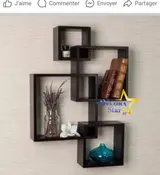 Geometric Box Wall Shelf Set CNC File