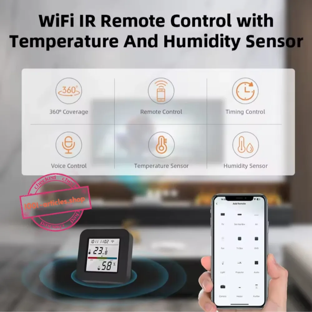 Tuya Smart IR Remote - Télécommande universelle connectée et hygromètre
