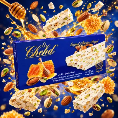 نوقا بالعسل و اللوز  و الفستق 100 غ