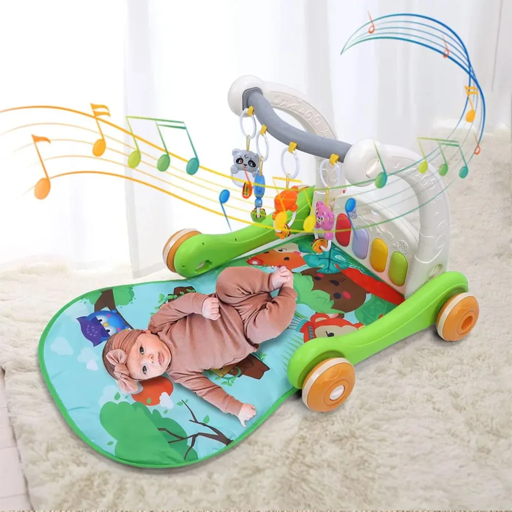 Tapis de marche 2 en 1 pour enfants avec jouets pour bébés – بساط ألعاب ومشاية للأطفال