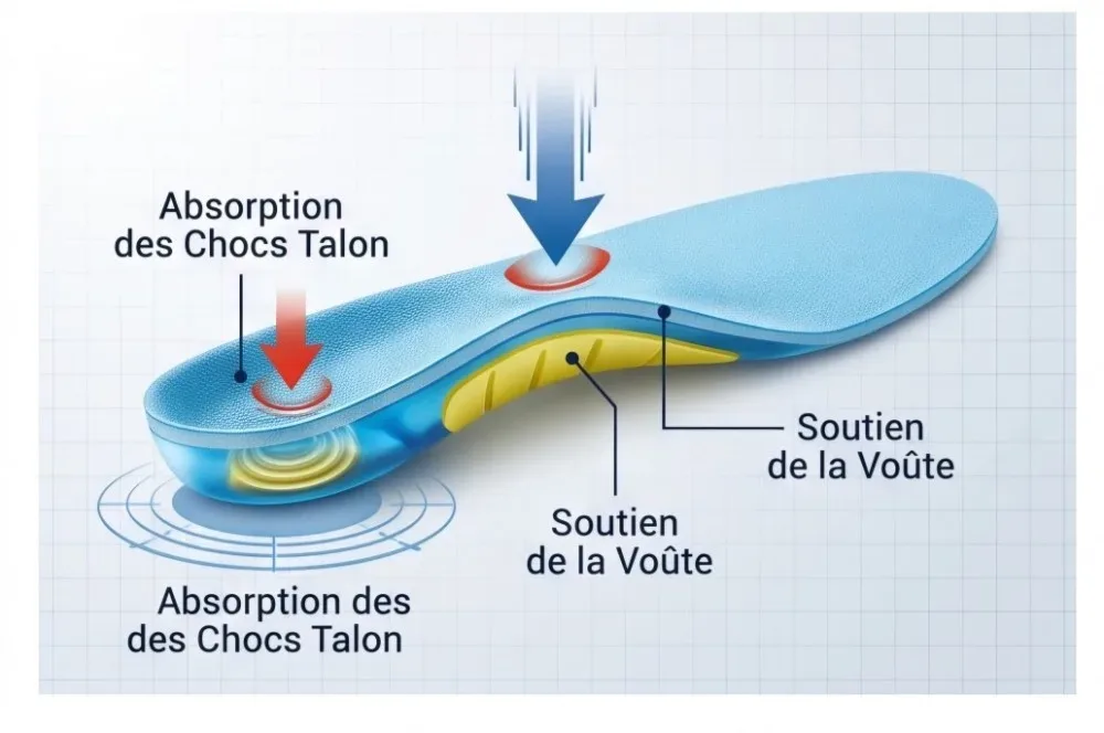 Semelles Orthopédiques en Gel (ActivGel) - فرش حذاء طبي