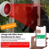 Sirène de sécurité intelligente Meian - Sonore et lumineuse Tuya Smart Zigbee.