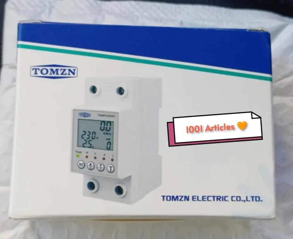 Protecteur de tension et d'ampérage TOMZN 63A Tuya Smart