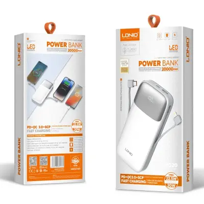 20000mAh 22.5W fast charging Power Bank PQ19/PQ20