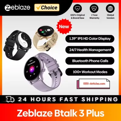 Smart Watch ZEBLAZE Btalk 3 Plus, intelligente, IPS HD,Bluetooth