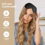 Masque de sommeil 3D ergonomique et profond amélioré avec sangle ajustable - قناع نوم مريح