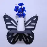 Étagère papillon + pot de fleur