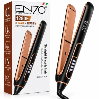 Lisseur ENZO Professional Ceramic Titanium 1280F – Modèle EN-3328