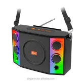 ZQS-824 Nouveau produit, enceintes basses 2 en 1, enceinte portable sans fil, double enceinte, lumière LED RGB, Bluetooth avec effet RGB